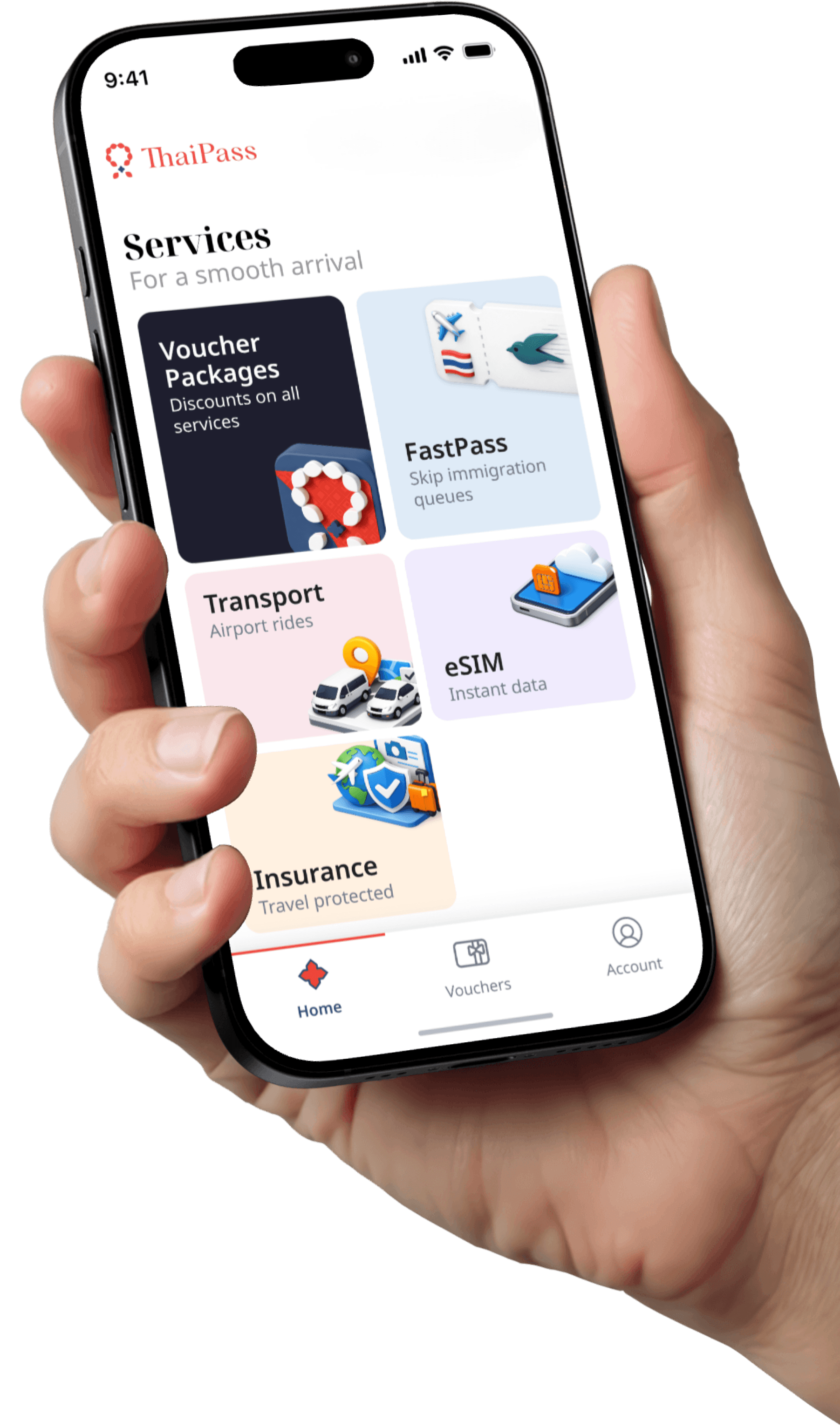 ThaiPass app mockup